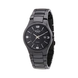 BOCCIA All-Black Ceramic Titanium Watch - 3196-02